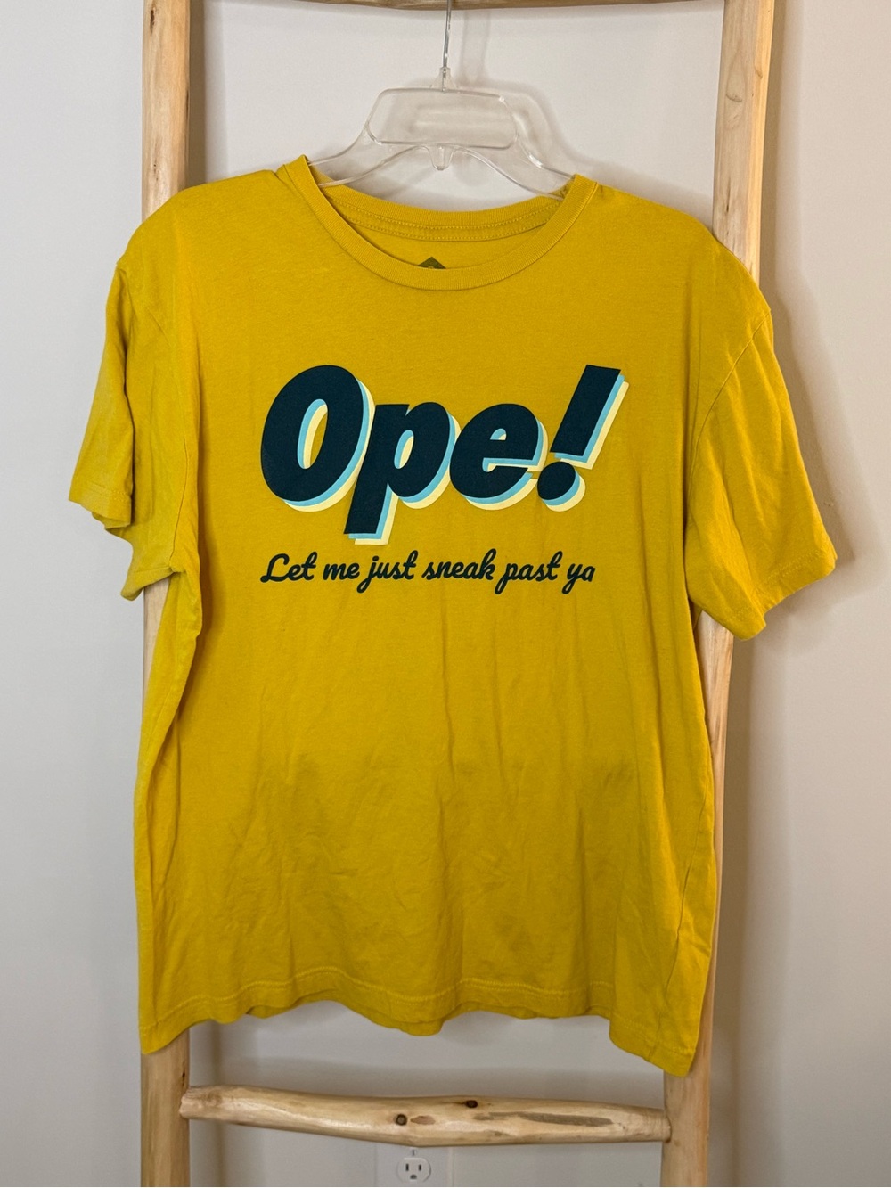 Ope! Graphic Short Sleeve Tee - Mustard  Yellow